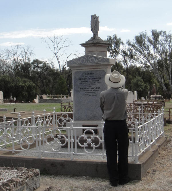 Henry Hopwood's cenotaph at Echuca Cemetery