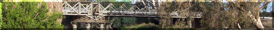Swing bridge in country Victoria