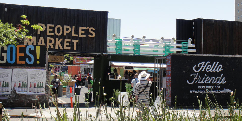People's Market, Collingwood - entrance