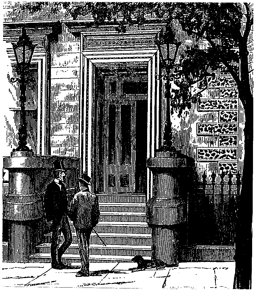 Entrance to The Melbourne Club (etching)