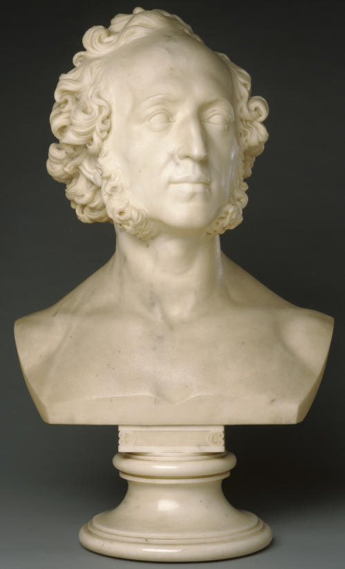 Bust of Felix Mendelssohn - Ernst Friedrich August Rietschel [German, 1804 - 1861]