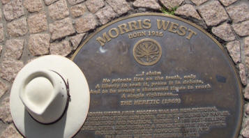 Morris West - plaque