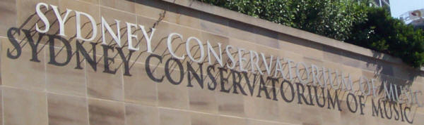 Sydney Conservatorium Sign